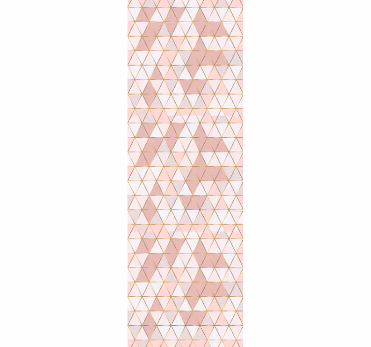 Store enrouleur moderne lignes dorées et couleurs claires - TenStickers