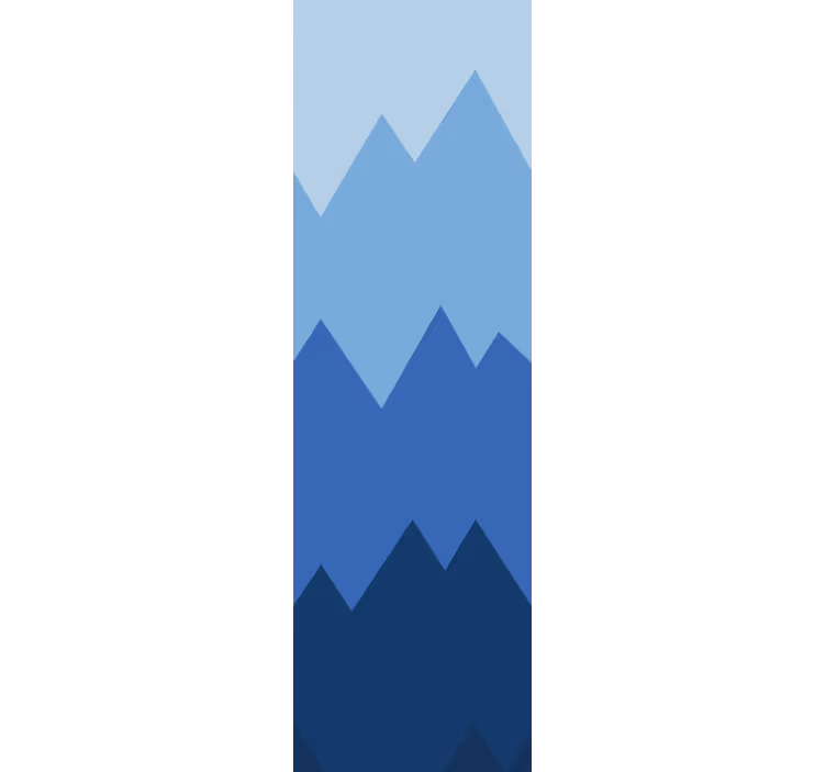 Store enrouleur moderne range couverture blanc et bleu - TenStickers