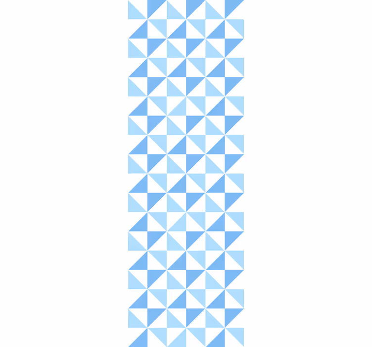 Store enrouleur moderne motif triangles bleus clairs - TenStickers