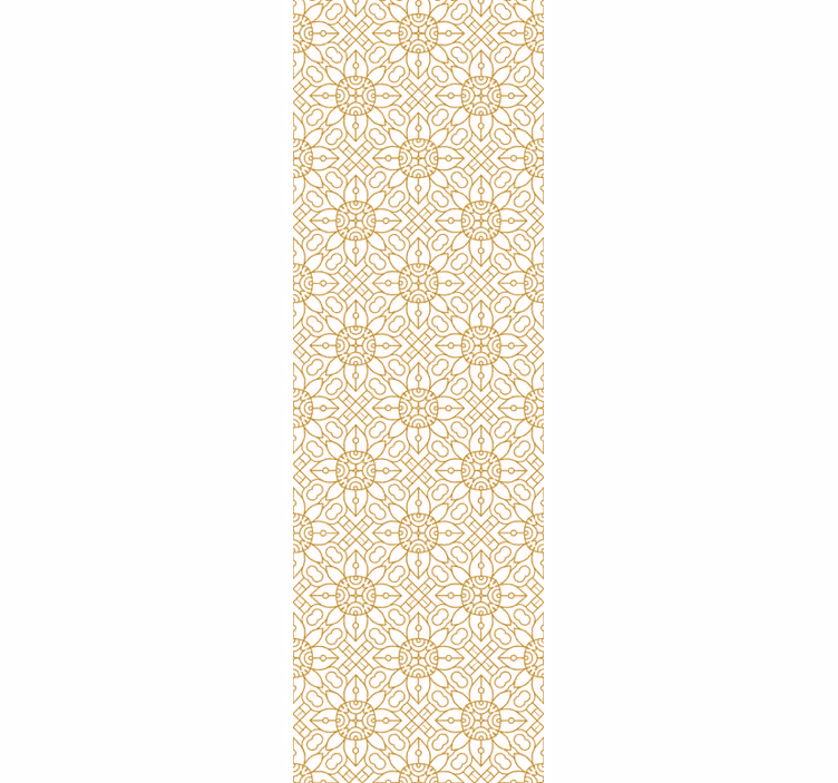 Store enrouleur moderne motif floral blanc - TenStickers
