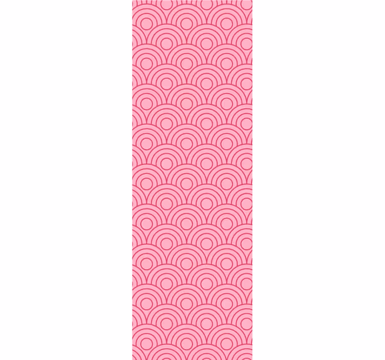 Store enrouleur moderne forme rose clair et foncé - TenStickers
