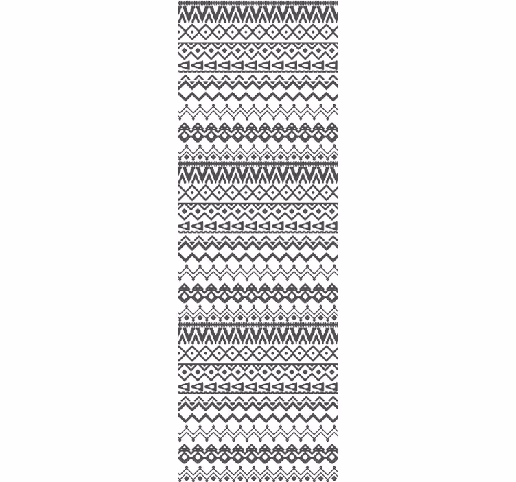 Store enrouleur noir motif tribal dessiné à la main - TenStickers