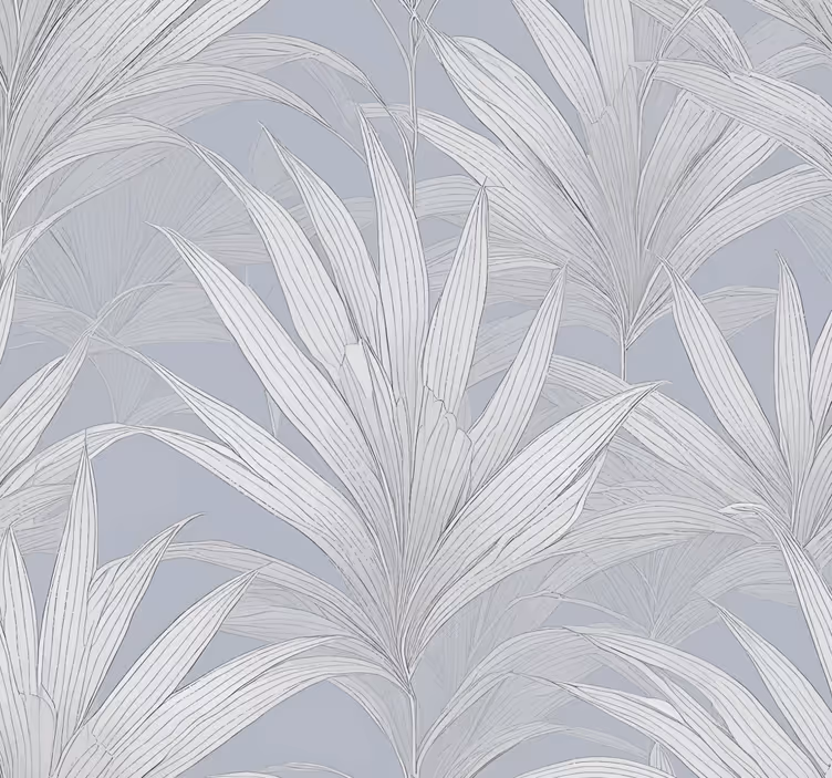 Store enrouleur gris feuilles de palmier - TenStickers