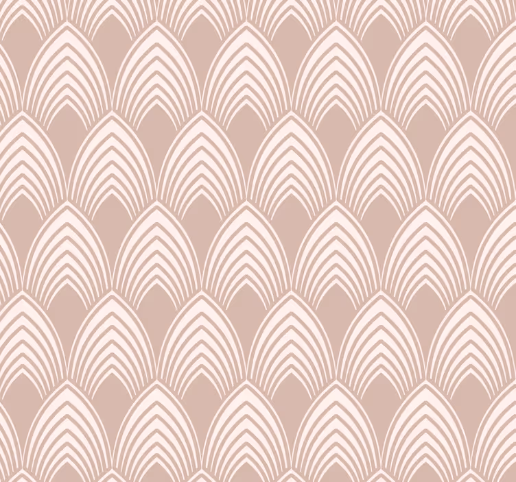 Store enrouleur rose design géométrique vintage - TenStickers