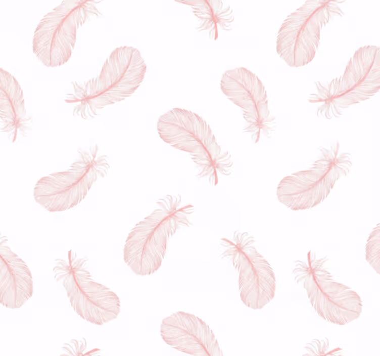 Store enrouleur rose motif plumes roses - TenStickers