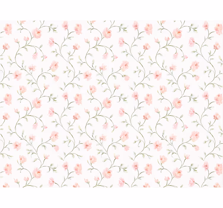 Store enrouleur rose fleurs botaniques roses - TenStickers