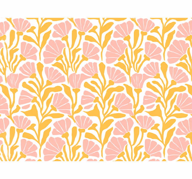 Store enrouleur rose motif floral coloré moderne - TenStickers