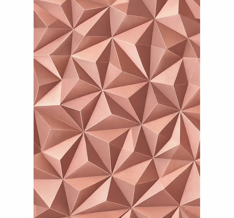 Store enrouleur rose motif géométrique abstrait or rose - TenStickers