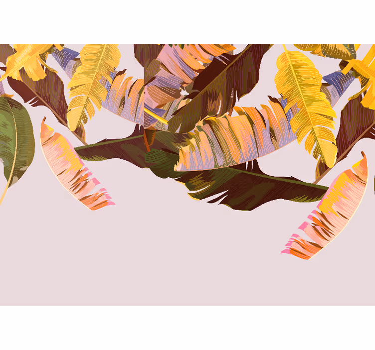 Store enrouleur cuisine feuilles de bananier exotiques - TenStickers
