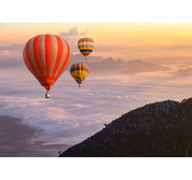 Store enrouleur cuisine ballons à air chaud dans le ciel - TenStickers