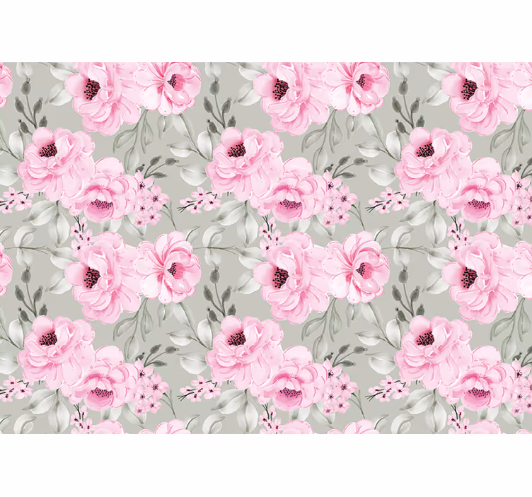 Store enrouleur cuisine fleurs de pivoine pastel - TenStickers