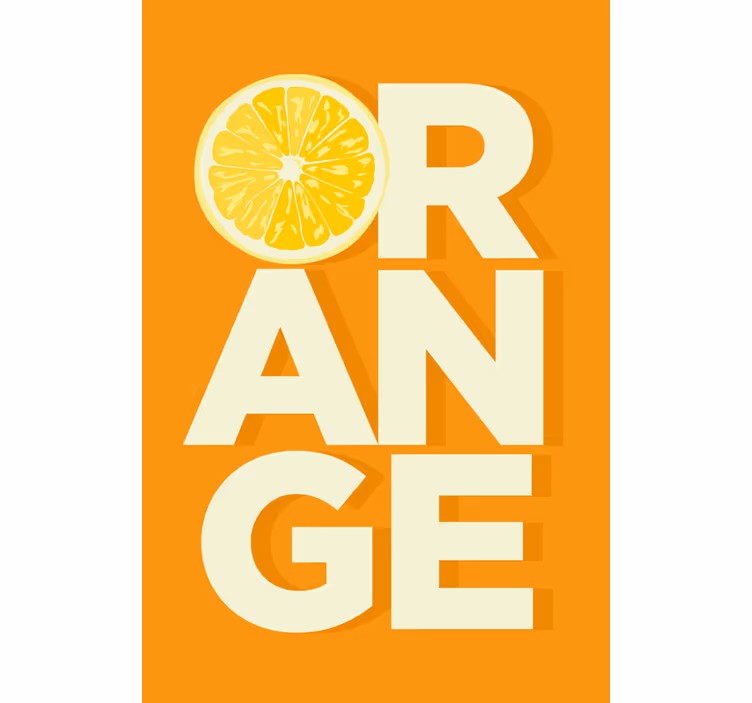 Store enrouleur cuisine texte orange tranché - TenStickers
