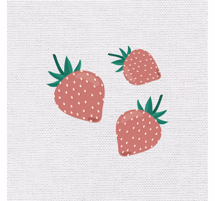 Store enrouleur cuisine motif fraises colorées manuscrit - TenStickers