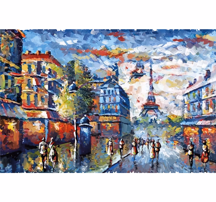 Store enrouleur salon style aquarelle bohème - TenStickers