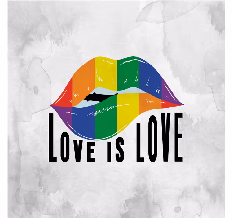 Store enrouleur salon concept lèvres pride day - TenStickers