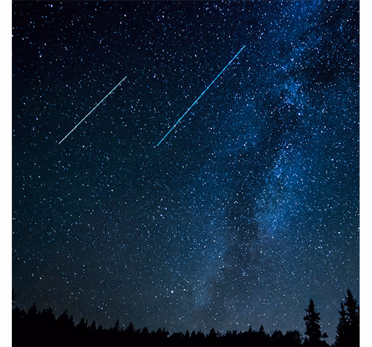 Store enrouleur salon paysage de étoiles filantes - TenStickers