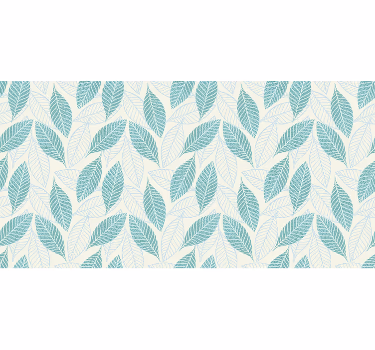 Store enrouleur salon motif artistique feuilles abstraites - TenStickers