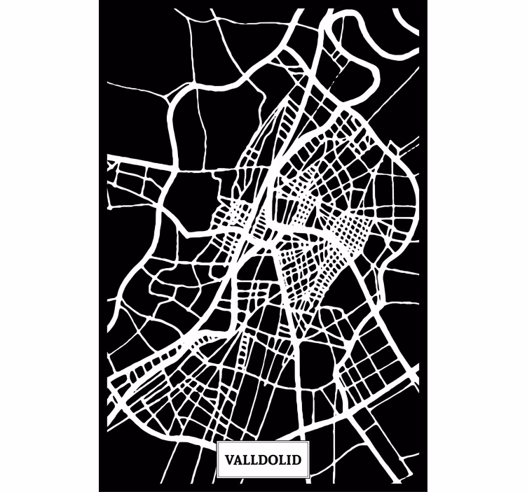 Store enrouleur salon carte topographique valladolid - TenStickers