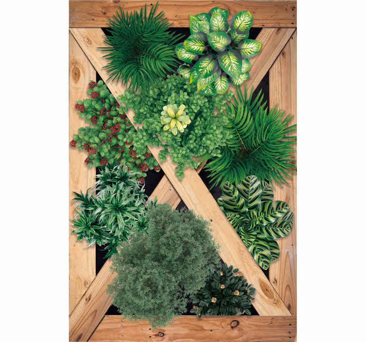 Store enrouleur salon style jardin rustique - TenStickers