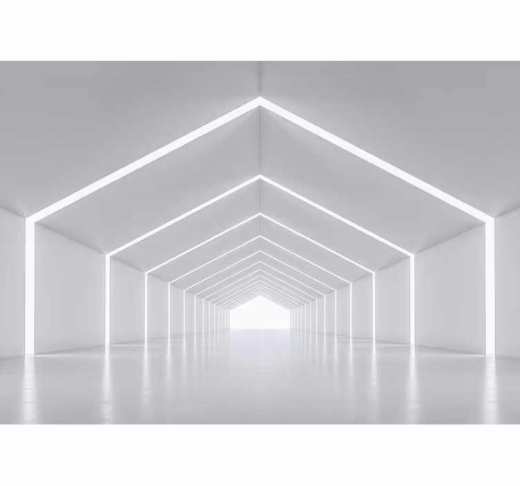Store enrouleur blanc effet tunnel 3d - TenStickers