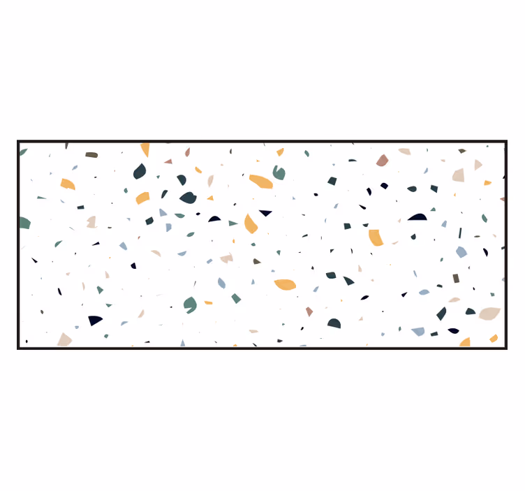 Store enrouleur blanc terrazzo blanc - TenStickers