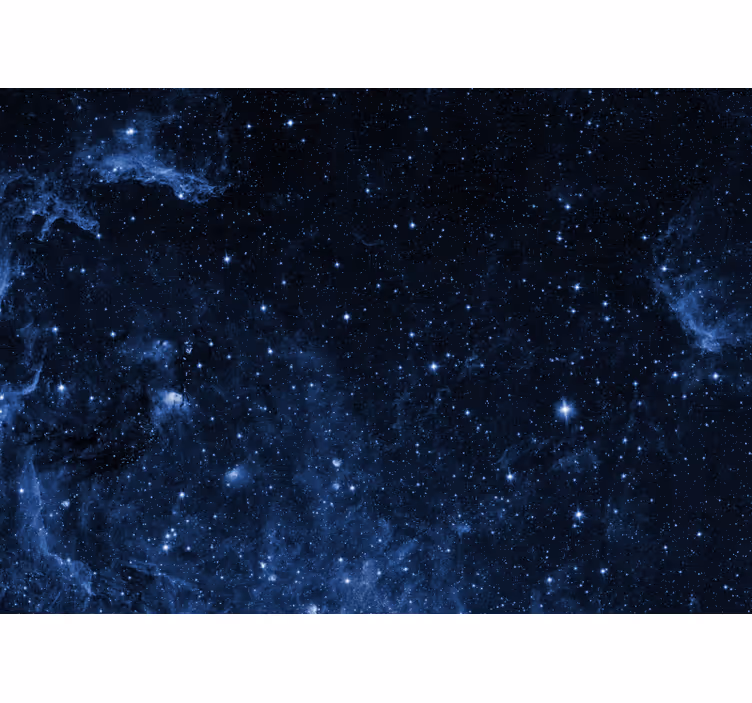 Store enrouleur noir murale galaxie avec constellations - TenStickers