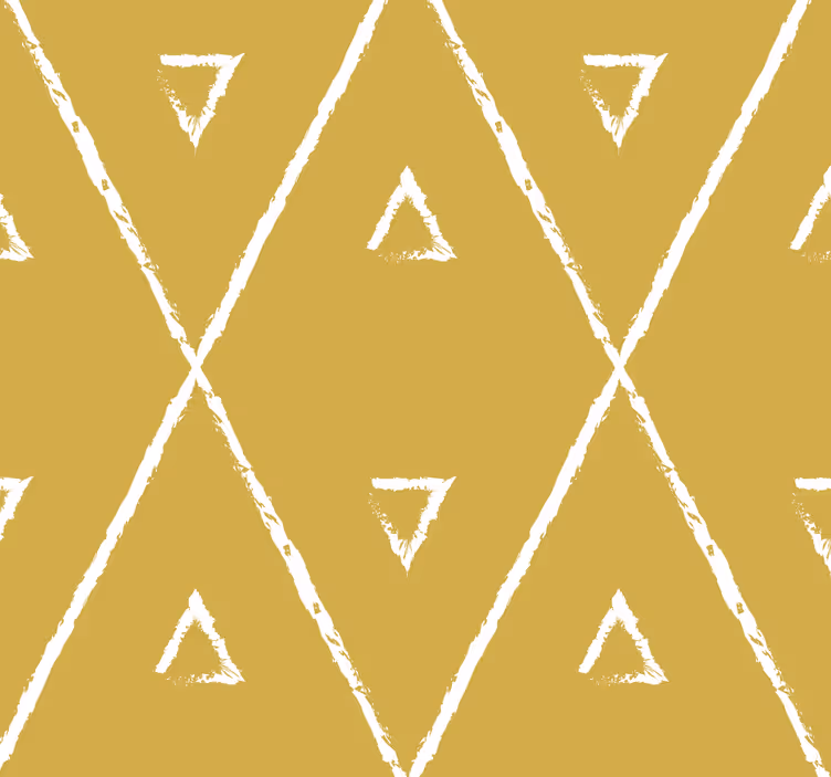 Store enrouleur jaune motif losanges géométriques - TenStickers
