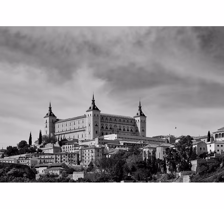 Store enrouleur gris alcazar de tolède - TenStickers
