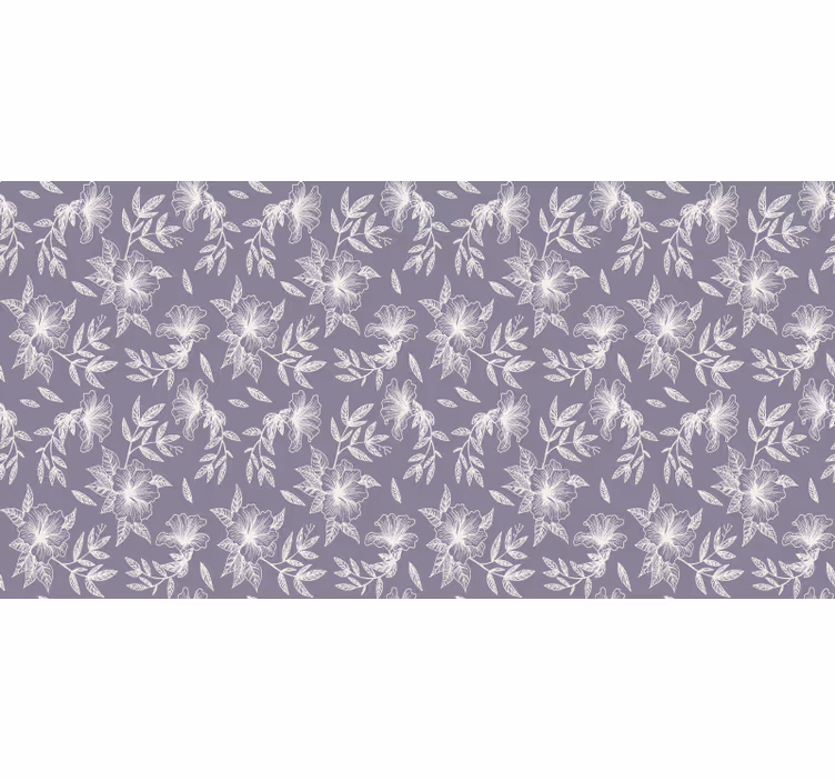 Store enrouleur violet fleurs de lilas - TenStickers
