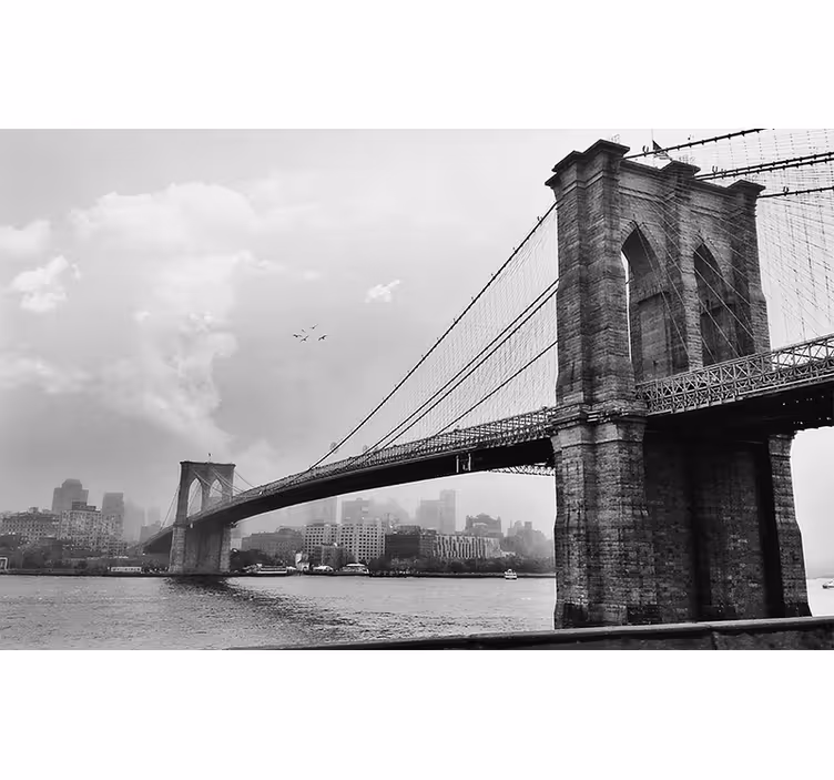Store enrouleur salon avec pont de new york - TenStickers