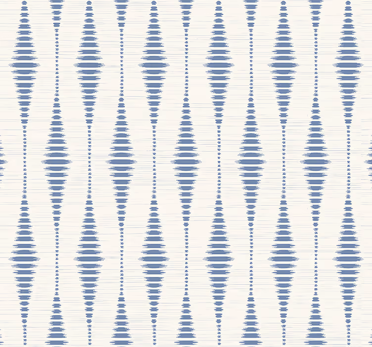 Store enrouleur bleu rabaul ikat bleu et beige - TenStickers