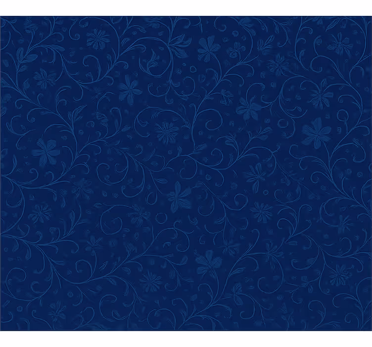 Store enrouleur bleu motif floral marine - TenStickers