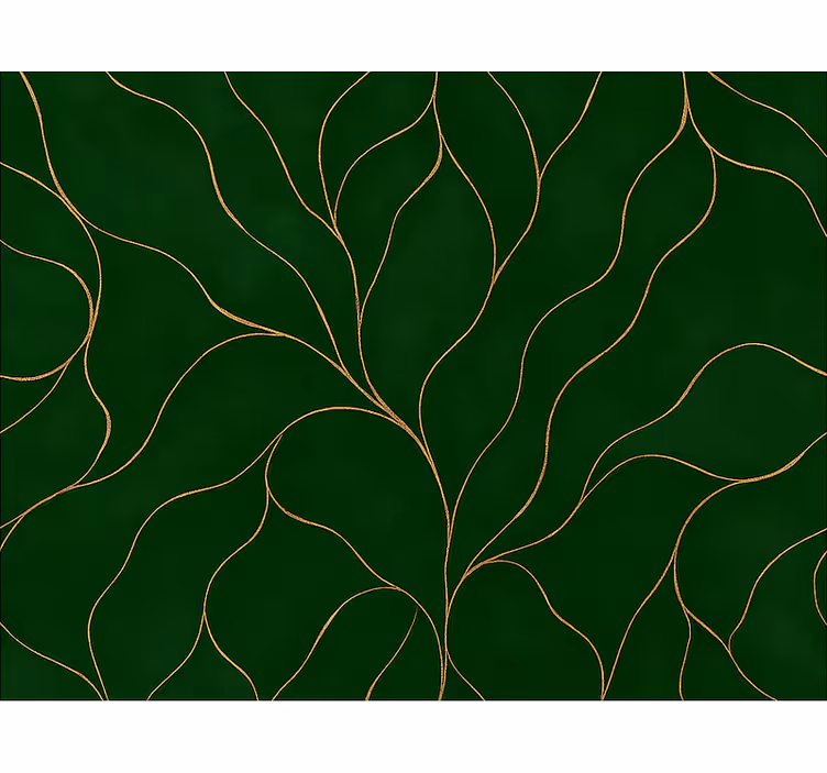 Store enrouleur moderne texture marbrée verte et or - TenStickers