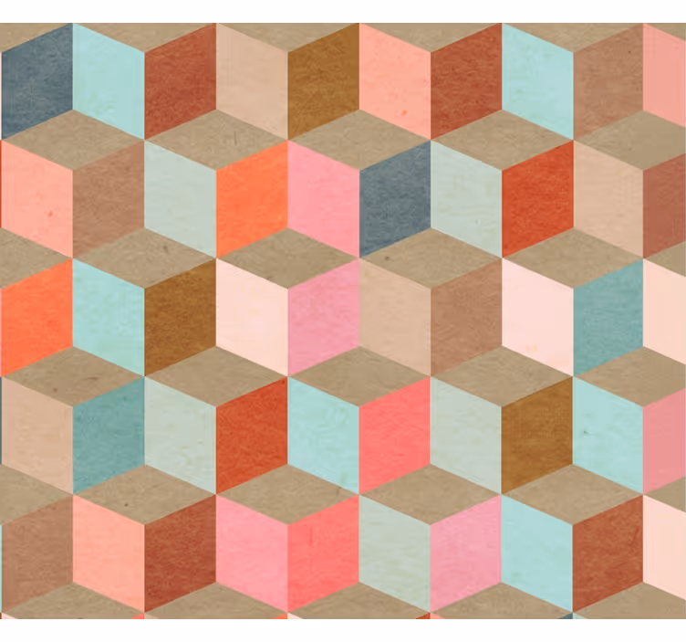 Store enrouleur moderne motif géométrique pastel - TenStickers