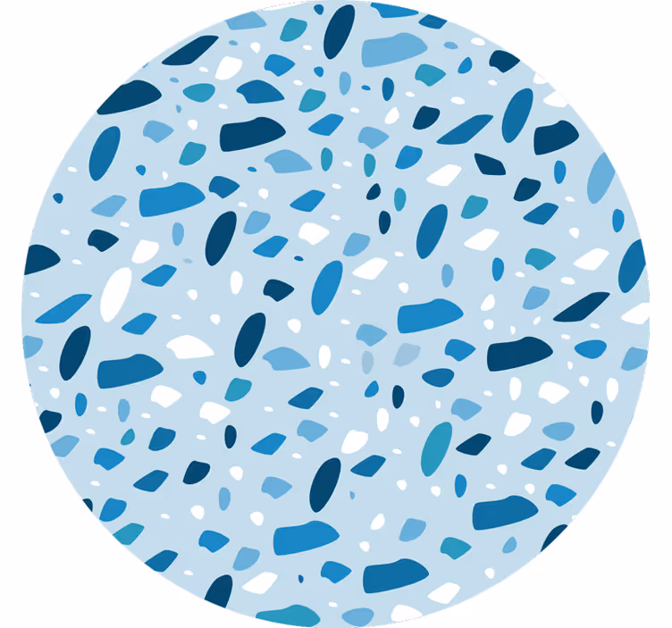Store enrouleur bleu texture terrazzo - TenStickers