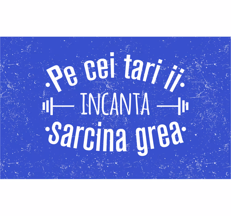 Store enrouleur bleu pour les plus costauds - TenStickers