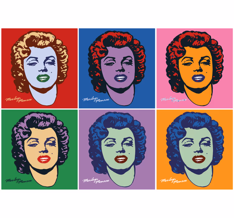 Store enrouleur salon pop art marilyn monroe - TenStickers