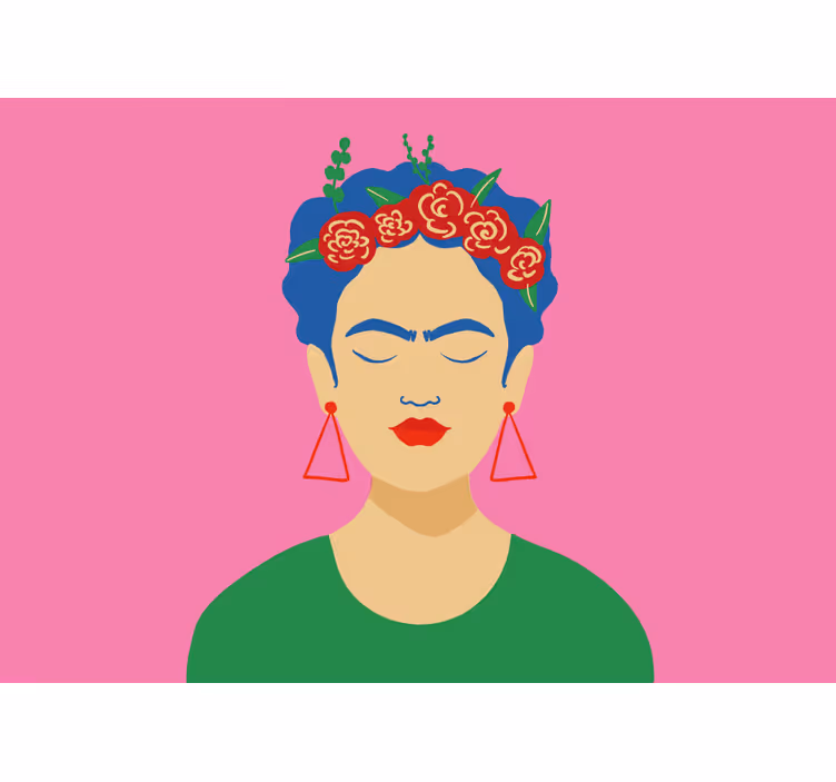 Store enrouleur salon design pop art frida kahlo - TenStickers