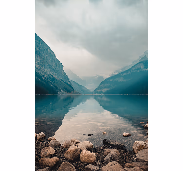 Store enrouleur salon paysage aquatique paisible - TenStickers