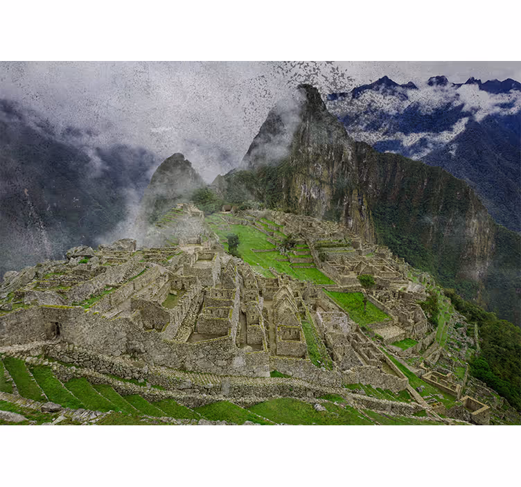 Store enrouleur salon paysage machu picchu - TenStickers