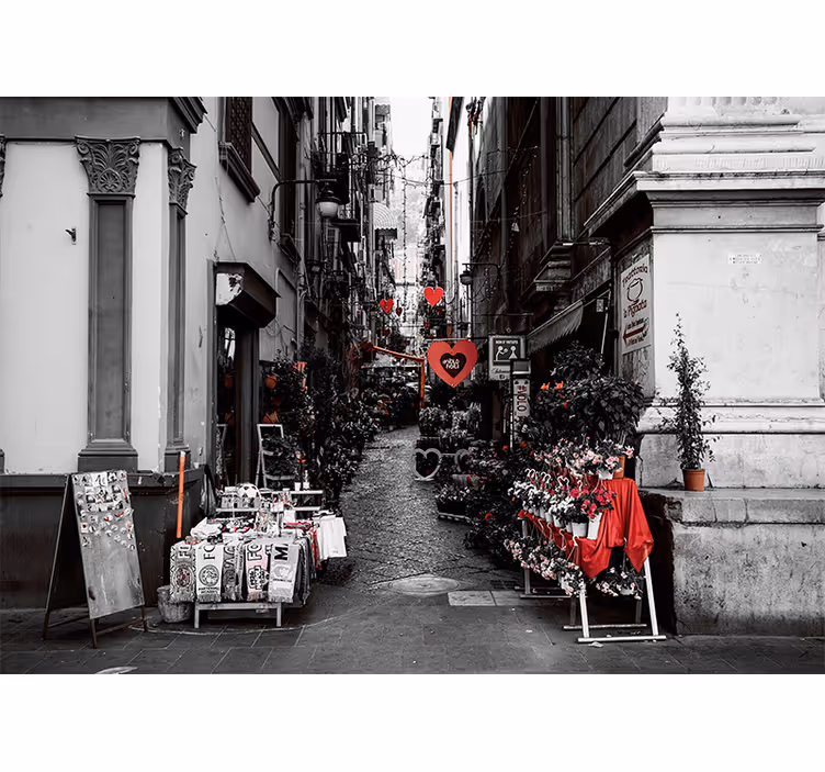 Store enrouleur salon rue de la ville de naples - TenStickers