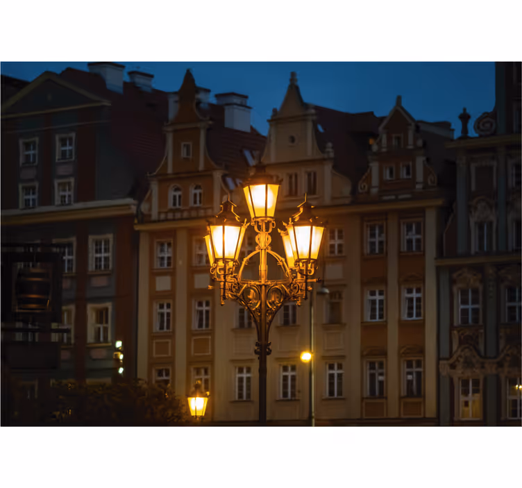 Store enrouleur salon wrocław au coucher du soleil - TenStickers