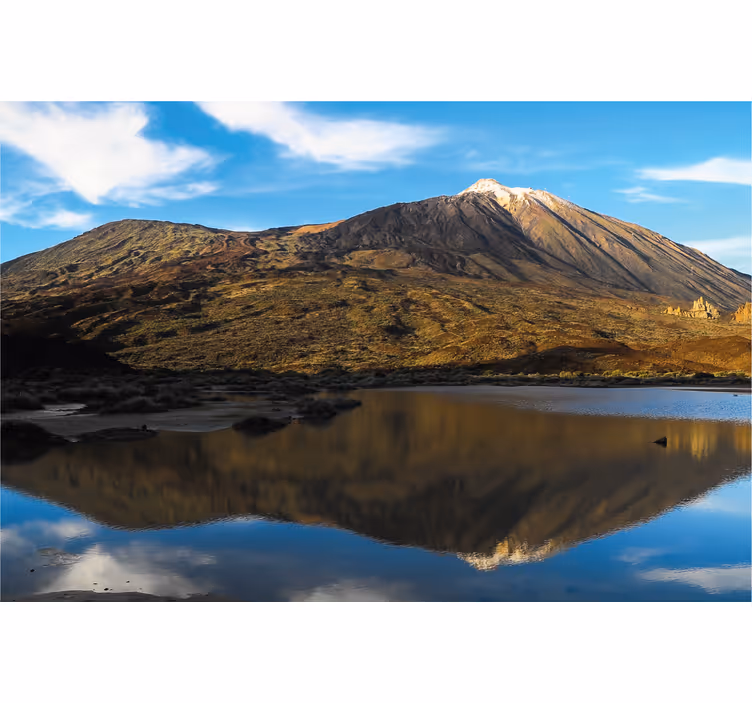 Store enrouleur salon reflet du teide dans l'eau - TenStickers