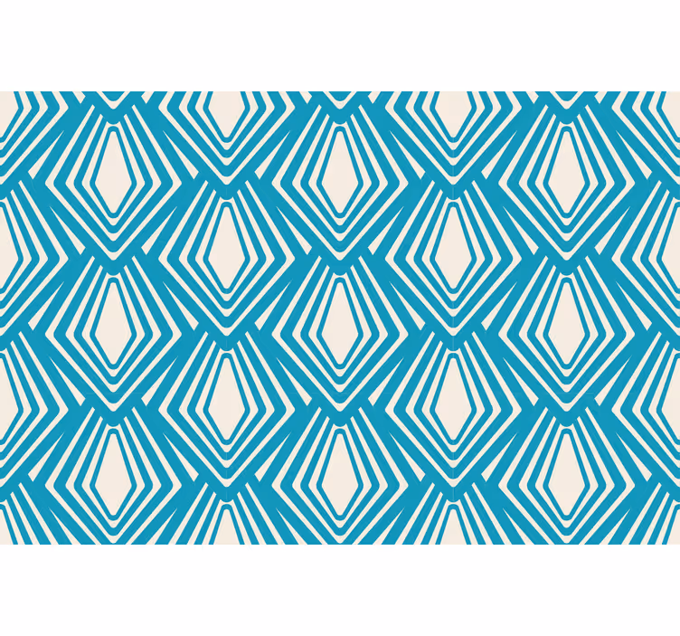 Store enrouleur salon design minimaliste bleu abstrait - TenStickers