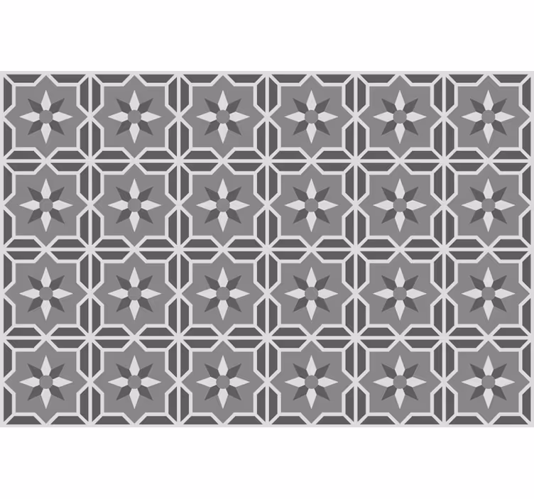Store enrouleur gris géométrique sur fond gris doux - TenStickers