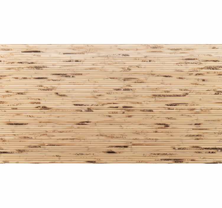 Store enrouleur beige bâtons en bois marron clair - TenStickers