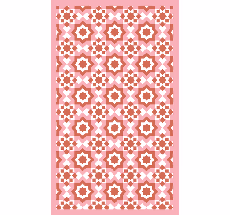 Store enrouleur chambre motif carrés rouges - TenStickers