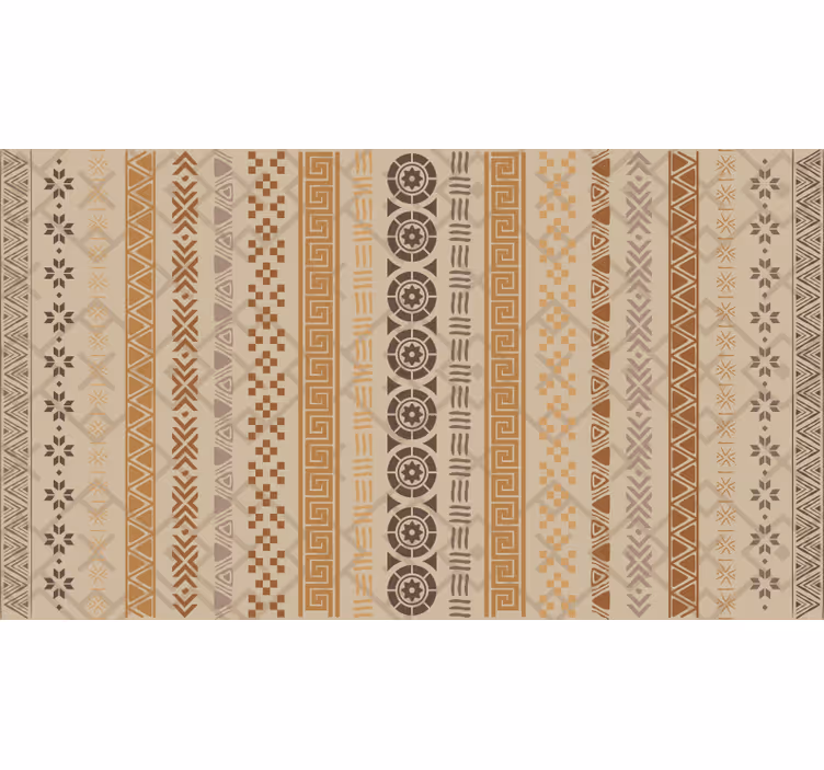Store enrouleur chambre effet tampon puzzle marron - TenStickers