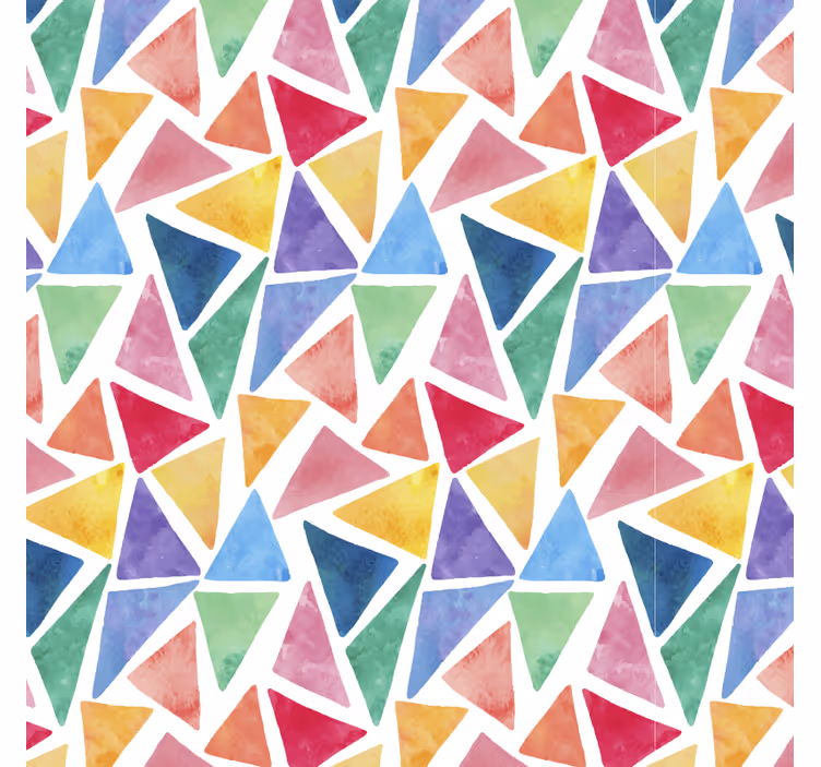 Store enrouleur chambre motif triangles colorés - TenStickers