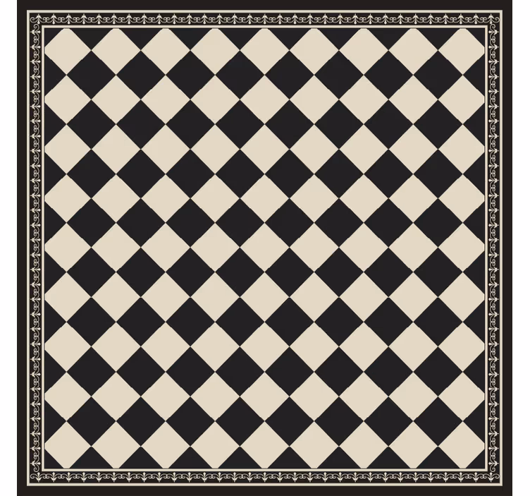 Store enrouleur chambre damier noir - TenStickers